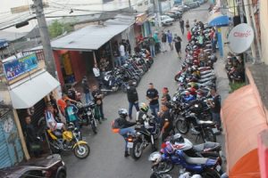 Motociclistas saíram de Paraisópolis até Aparecida do Norte (Foto: Isaac Bezerra)