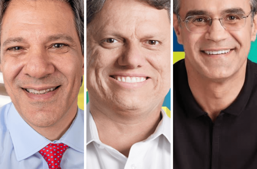  Conheça os três candidatos ao governo de São Paulo mais bem colocado nas pesquisas
