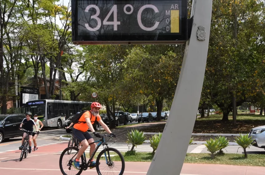  Nesta quarta-feira (23/08) São Paulo poderá bater recorde de calor
