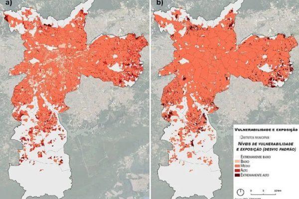 Bairros pobres de SP sofrem até 5 °C a mais que áreas ricas